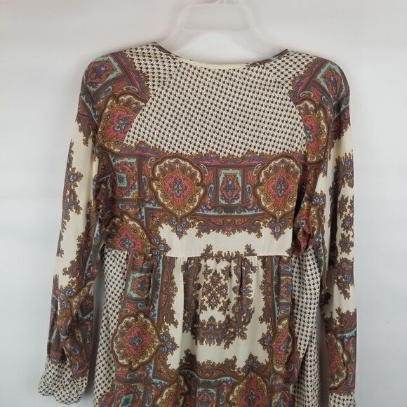 Cute UMGEE USA BOHO TOP WITH FRONT TIE. FLORAL DESIGN. SIZE S. - Picture 10 of 14